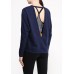 Свитшот W NK DRY TOP LS VERSA OPEN BCK Nike